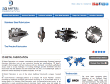 Tablet Screenshot of 3dmetalfabrication.com